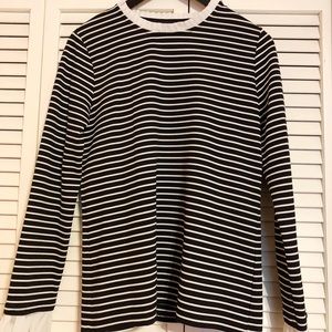 Striped Top With Pleats
